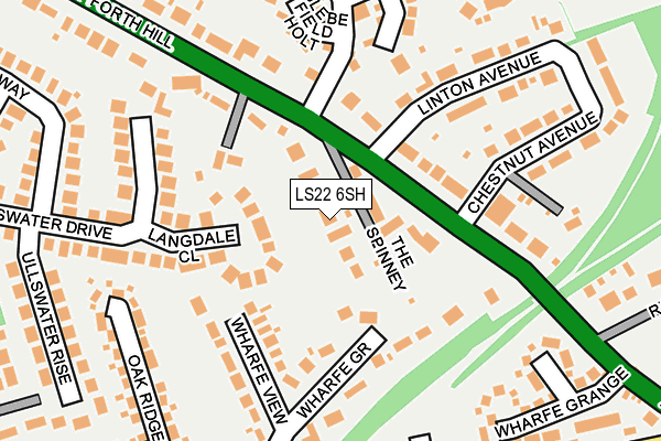 LS22 6SH map - OS OpenMap – Local (Ordnance Survey)