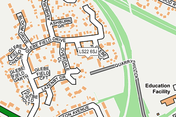 LS22 6SJ map - OS OpenMap – Local (Ordnance Survey)