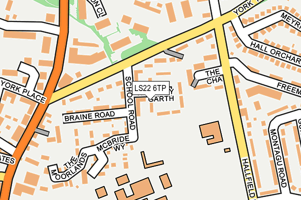 LS22 6TP map - OS OpenMap – Local (Ordnance Survey)