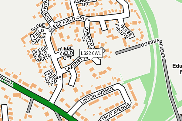 LS22 6WL map - OS OpenMap – Local (Ordnance Survey)