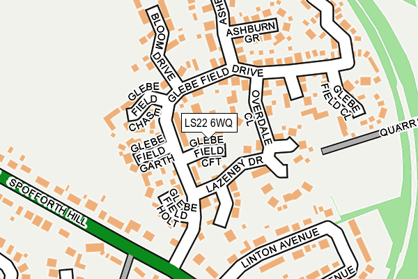 LS22 6WQ map - OS OpenMap – Local (Ordnance Survey)