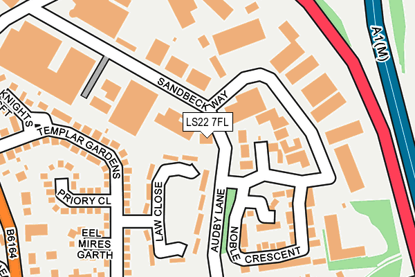 LS22 7FL map - OS OpenMap – Local (Ordnance Survey)