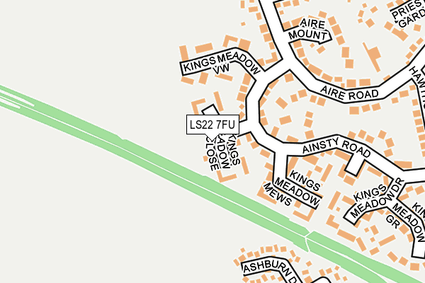LS22 7FU map - OS OpenMap – Local (Ordnance Survey)