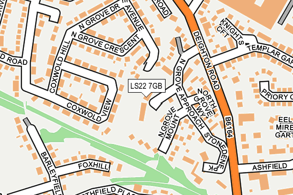 LS22 7GB map - OS OpenMap – Local (Ordnance Survey)