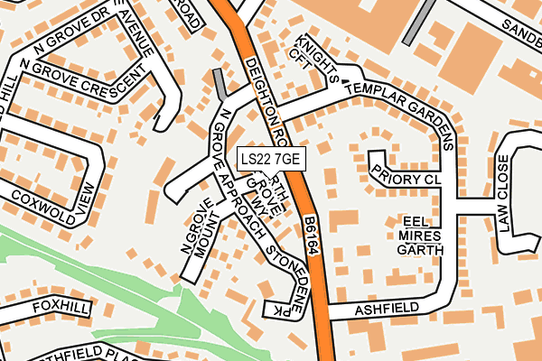 LS22 7GE map - OS OpenMap – Local (Ordnance Survey)
