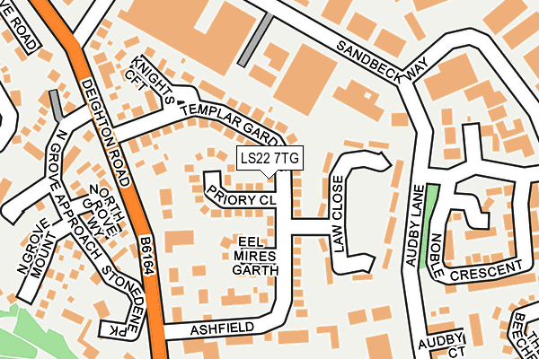 LS22 7TG map - OS OpenMap – Local (Ordnance Survey)