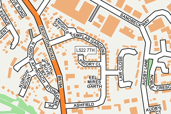 LS22 7TH map - OS OpenMap – Local (Ordnance Survey)