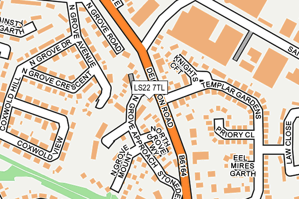 LS22 7TL map - OS OpenMap – Local (Ordnance Survey)