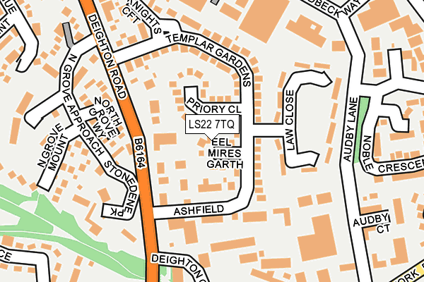 LS22 7TQ map - OS OpenMap – Local (Ordnance Survey)