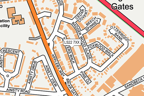 Map of GSH ESTATES LTD at local scale
