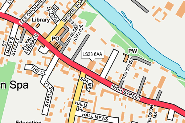 LS23 6AA map - OS OpenMap – Local (Ordnance Survey)