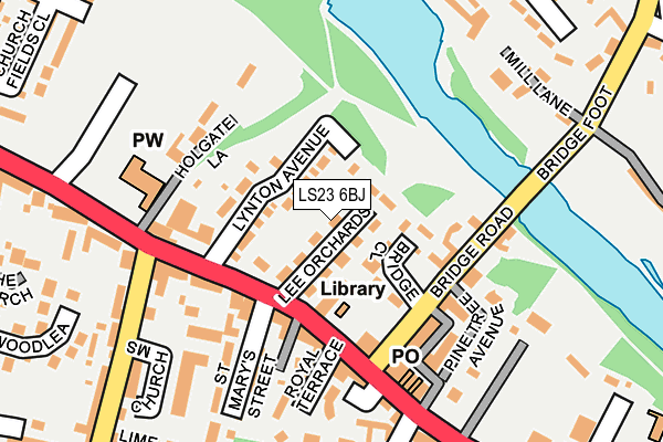 LS23 6BJ map - OS OpenMap – Local (Ordnance Survey)
