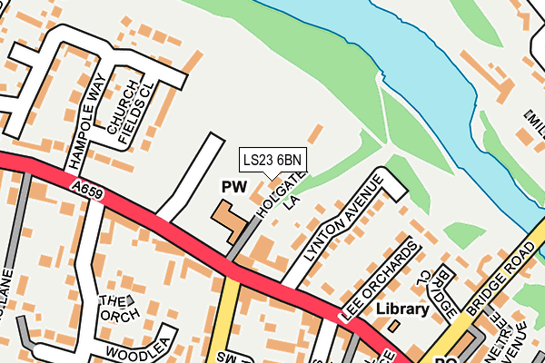 LS23 6BN map - OS OpenMap – Local (Ordnance Survey)