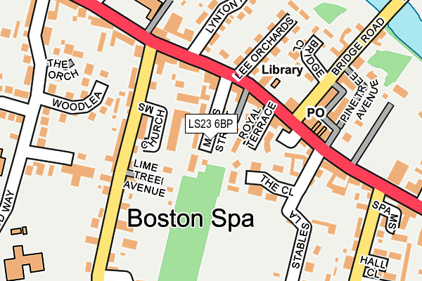 LS23 6BP map - OS OpenMap – Local (Ordnance Survey)