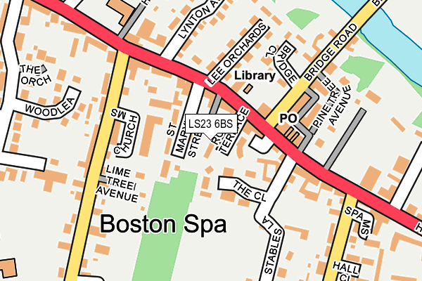 LS23 6BS map - OS OpenMap – Local (Ordnance Survey)