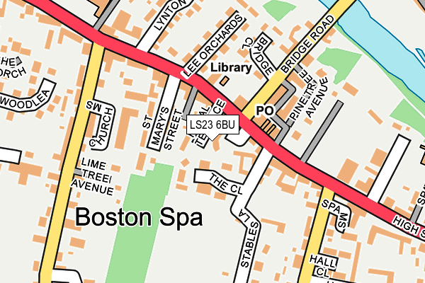 LS23 6BU map - OS OpenMap – Local (Ordnance Survey)