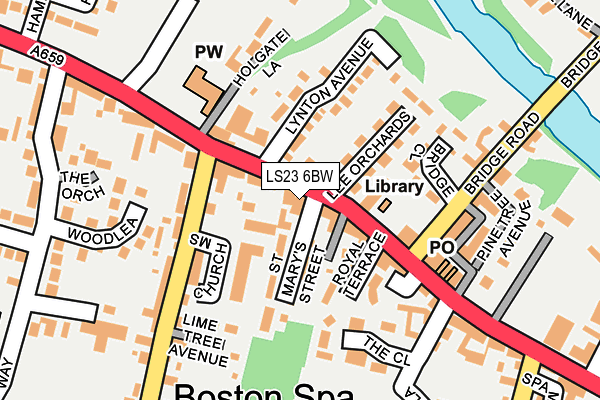 Map of PINKIES (BOSTON SPA) LIMITED at local scale