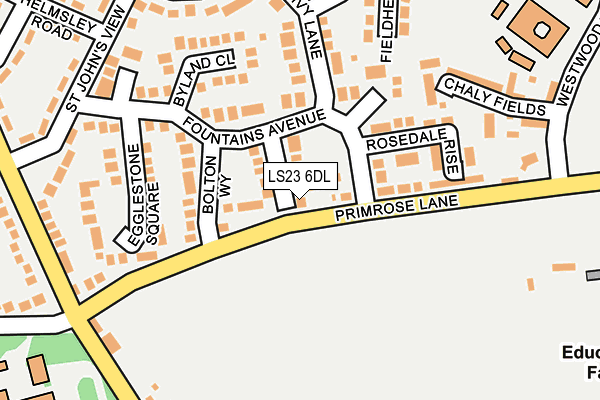 LS23 6DL map - OS OpenMap – Local (Ordnance Survey)