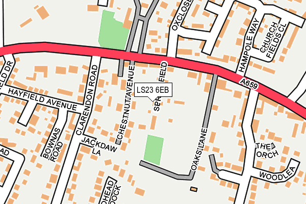 LS23 6EB map - OS OpenMap – Local (Ordnance Survey)