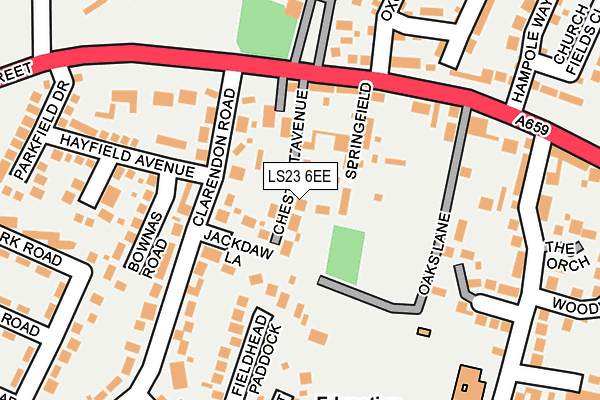 LS23 6EE map - OS OpenMap – Local (Ordnance Survey)