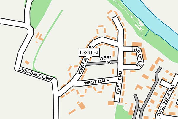LS23 6EJ map - OS OpenMap – Local (Ordnance Survey)