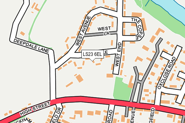 LS23 6EL map - OS OpenMap – Local (Ordnance Survey)