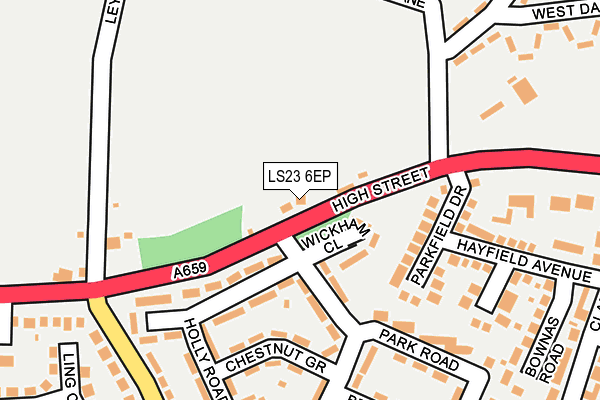 LS23 6EP map - OS OpenMap – Local (Ordnance Survey)