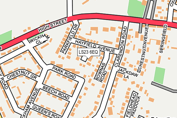 LS23 6EQ map - OS OpenMap – Local (Ordnance Survey)