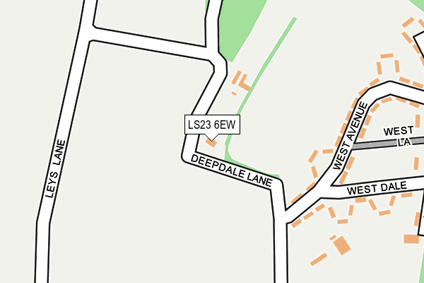 LS23 6EW map - OS OpenMap – Local (Ordnance Survey)