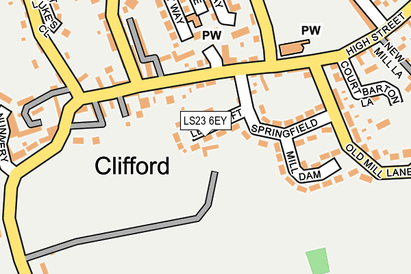 LS23 6EY map - OS OpenMap – Local (Ordnance Survey)