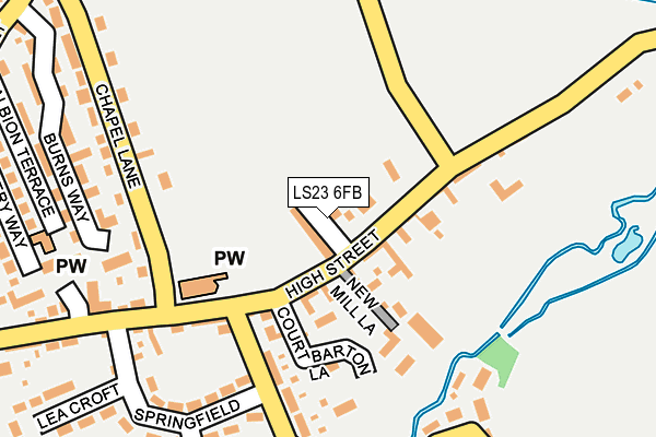 LS23 6FB map - OS OpenMap – Local (Ordnance Survey)