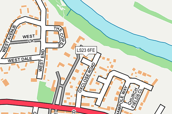 LS23 6FE map - OS OpenMap – Local (Ordnance Survey)