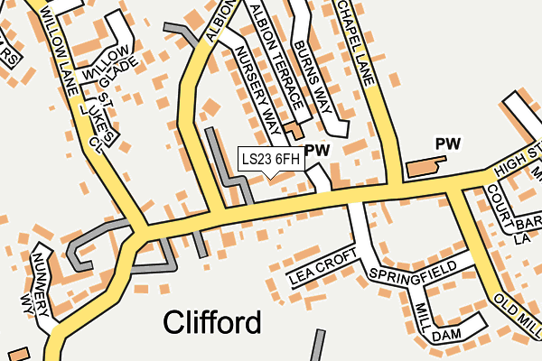 LS23 6FH map - OS OpenMap – Local (Ordnance Survey)