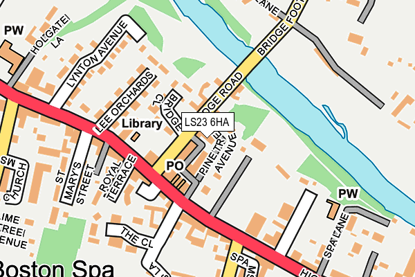 LS23 6HA map - OS OpenMap – Local (Ordnance Survey)
