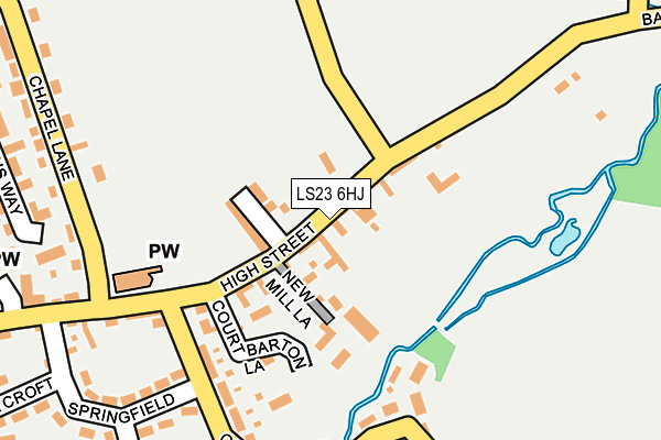 LS23 6HJ map - OS OpenMap – Local (Ordnance Survey)