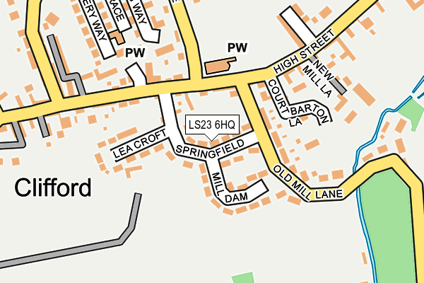 LS23 6HQ map - OS OpenMap – Local (Ordnance Survey)