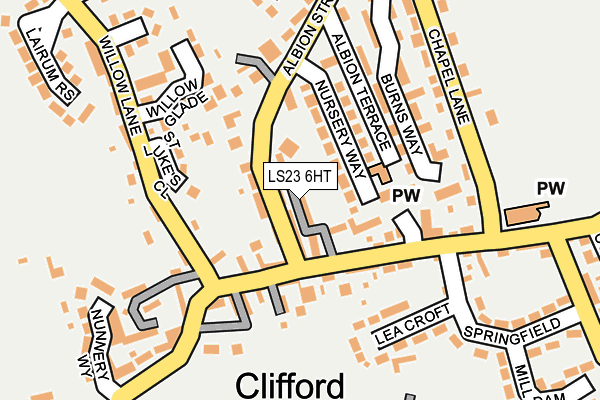 LS23 6HT map - OS OpenMap – Local (Ordnance Survey)