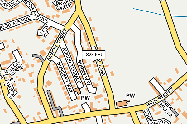 Map of WETHERBY CARPET & UPHOLSTERY CLEANING LIMITED at local scale
