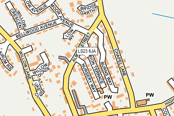 LS23 6JA map - OS OpenMap – Local (Ordnance Survey)