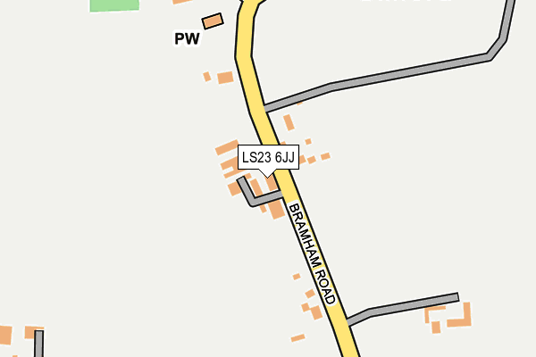 LS23 6JJ map - OS OpenMap – Local (Ordnance Survey)