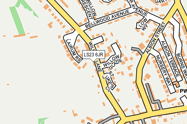LS23 6JR map - OS OpenMap – Local (Ordnance Survey)