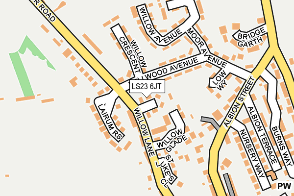 LS23 6JT map - OS OpenMap – Local (Ordnance Survey)