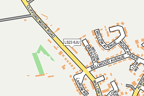 LS23 6JU map - OS OpenMap – Local (Ordnance Survey)