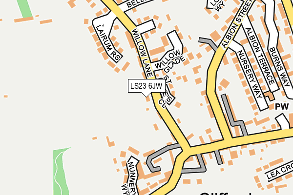 LS23 6JW map - OS OpenMap – Local (Ordnance Survey)