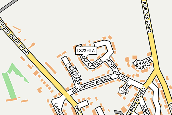 LS23 6LA map - OS OpenMap – Local (Ordnance Survey)