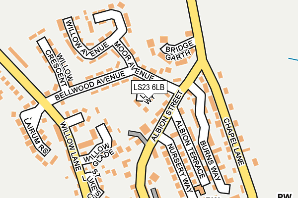 LS23 6LB map - OS OpenMap – Local (Ordnance Survey)