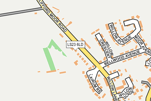 LS23 6LD map - OS OpenMap – Local (Ordnance Survey)