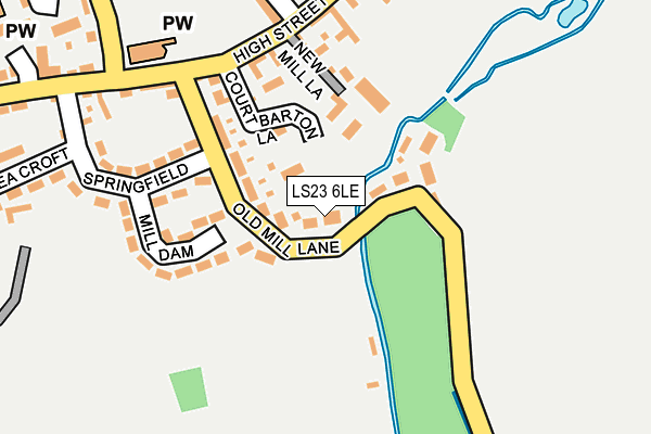 LS23 6LE map - OS OpenMap – Local (Ordnance Survey)
