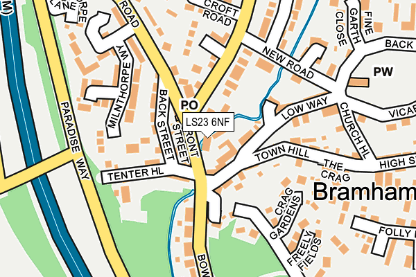LS23 6NF map - OS OpenMap – Local (Ordnance Survey)
