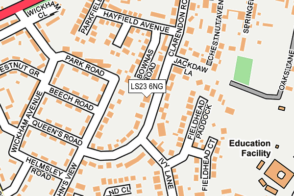 LS23 6NG map - OS OpenMap – Local (Ordnance Survey)